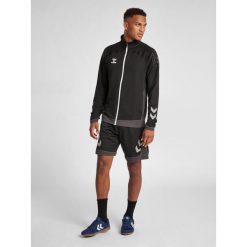 Kurtka błyskawiczna Hummel hmlLEAD poly. Czarne kurtki męskie Hummel, m, bez wzorów, z polaru, na fitness i siłownię. Za 159.99 zł.