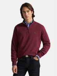 Polo Ralph Lauren Bluza 710812963075 Bordowy Regular Fit. Czerwone bluzy męskie Polo Ralph Lauren, l, bez wzorów, z bawełny, bez kaptura. Za 819.99 zł.