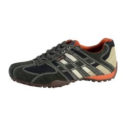 Trenerzy Geox Snake Scam.+Mesh. Białe trampki męskie Geox, bez wzorów, z meshu, bez zapięcia. Za 464.00 zł.