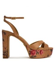 Aldo Sandały Rosine 14190516 Beżowy. Brązowe kozaki damskie Aldo, z materiału, bez obcasa, na słupku. Za 509.99 zł.