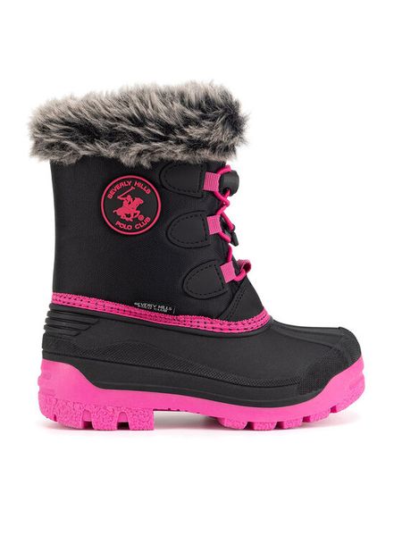 Beverly Hills Polo Club Śniegowce CF-DT27H-23MK69 IV DZ Czarny. Czarne buty zimowe dziewczęce Beverly Hills Polo Club, bez wzorów, z materiału, bez zapięcia. Za 169.99 zł.