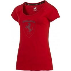 Puma Koszulka Ferrari Big Shield Tee Rosso Corsa M. Czerwone t-shirty i topy dla dziewczynek Puma, z bawełny. W wyprzedaży za 149.00 zł.