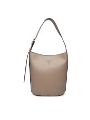 Guess Torebka Meridian II HWBG69 74040 Beżowy. Brązowe torebki do ręki damskie Guess, z aplikacjami, ze skóry, bez dodatków. Za 679.99 zł.