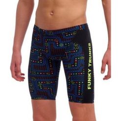 Spodenki FUNKY TRUNKS Chomp Chomp - jammery chłopięce 140-152cm/10/UK26. Czarne szorty dla chłopców FUNKY TRUNKS, bez wzorów, sportowe. Za 199.00 zł.