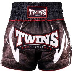 Szorty do boksu tajskiego Twins Special TTBL. Czarne szorty damskie TWINS, l, bez wzorów, z satyny, retro. Za 385.50 zł.