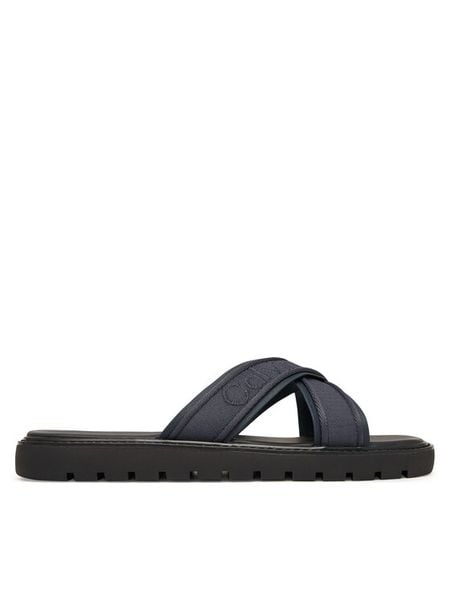 Calvin Klein Klapki Sq Molded Sandal Xcross Wb HM0HM02101 Granatowy. Niebieskie klapki męskie Calvin Klein, z materiału. Za 287.99 zł.