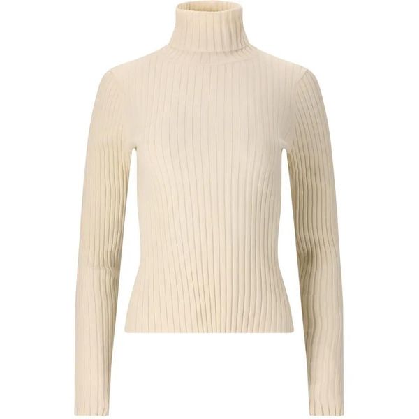 Sweter damski Athlecia Jelina. Białe swetry damskie Athlecia, l, bez wzorów, z bawełny, biznesowe, bez kołnierzyka, bez ramiączek, bez kaptura. Za 233.50 zł.