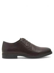 Lanetti Półbuty DURAIN-19S MI08 Brązowy. Brązowe eleganckie półbuty Lanetti, ze skóry, wizytowe, bez zapięcia. Za 119.99 zł.