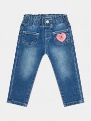 Guess Jeansy A3YA00 D4CA0 Granatowy Relaxed Fit. Niebieskie jeansy dla dziewczynek Guess, z bawełny. Za 219.99 zł.