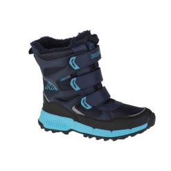Buty zimowe dziewczęce, Kappa Vipos Tex T. Niebieskie buty zimowe dziewczęce Kappa, bez wzorów, bez zapięcia. Za 179.99 zł.