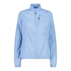 Damska wiatrówka CMP. Niebieskie kurtki damskie CMP, bez wzorów, z softshellu, bez kaptura, trekkingowe. Za 274.00 zł.