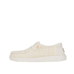 HEYDUDE Damskie Mokasyny Wendy Crochet Lace. Białe mokasyny damskie Hey dude, z materiału. Za 359.00 zł.