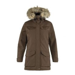 Kurtka puchowa damska Fjällräven Nuuk Parka. Brązowe parki damskie Fjällräven, bez wzorów, z puchu, sportowe, bez kaptura. Za 2,276.55 zł.