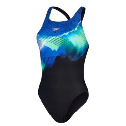 Strój kąpielowy damski Speedo Plmt Digital. Czarne kostiumy jednoczęściowe damskie Speedo, s, bez wzorów, z materiału, na fitness i siłownię. Za 299.10 zł.