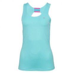 Koszulka treningowa damska Fila Alissa. Niebieskie koszulki sportowe damskie Fila, xl, bez wzorów, bez kołnierzyka, bez ramiączek. Za 388.00 zł.