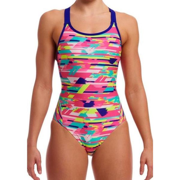 Strój kąpielowy Funkita Blurred Babe - Eclipse. Czerwone kostiumy jednoczęściowe damskie FUNKITA, l, bez wzorów, sportowe, do pływania. Za 269.00 zł.