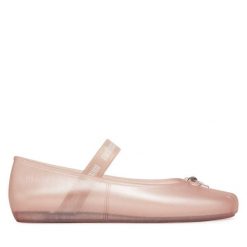 Baleriny Melissa. Czerwone baleriny damskie Melissa, bez wzorów, bez obcasa. Za 179.99 zł.