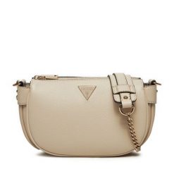 Torebka Guess. Brązowe listonoszki damskie Guess, z aplikacjami, bez dodatków. Za 309.99 zł.