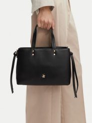 Beverly Hills Polo Club Torebka EO-BHPC-C-025-10 Czarny. Czarne torebki do ręki damskie Beverly Hills Polo Club, bez wzorów, ze skóry, bez dodatków. Za 249.99 zł.