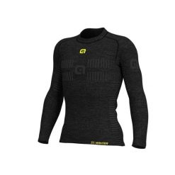 Koszulka termoaktywna męska Alé Cycling Seamless Wool LS. Czarne buty sportowe męskie ALÉ CYCLING, m, bez wzorów, bez kołnierzyka, bez ramiączek, rowerowe. W wyprzedaży za 246.99 zł.