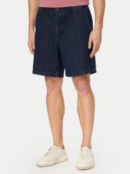 BOSS Szorty jeansowe Sandrew 50557454 Granatowy Relaxed Fit. Niebieskie szorty męskie Boss, m, bez wzorów, z bawełny. Za 449.99 zł.