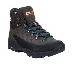 Buty Turystyczne Damskie Taryn Grain Skórzane. Szare trekkingi damskie Trespass, trekkingowe. Za 479.99 zł.