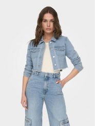ONLY Kurtka jeansowa Wonder 15256098 Niebieski Regular Fit. Niebieskie kurtki damskie Only, s, bez wzorów, z bawełny, bez kaptura. Za 189.99 zł.