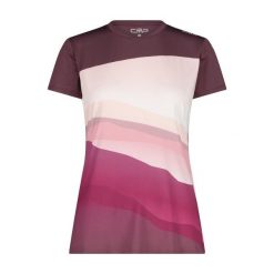Damska koszulka z gradientem CMP. Brązowe koszulki sportowe damskie CMP, bez wzorów, bez kołnierzyka, bez ramiączek, trekkingowe. Za 192.00 zł.