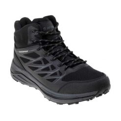 Męskie Wodoodporne Buty Trekkingowe Gewila Mid Cut. Czarne trekkingi męskie Hi-tec. Za 339.15 zł.
