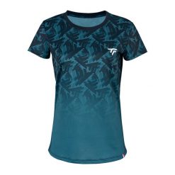 Koszulka tenisowa damska Tecnifibre X-Loop Tee. Niebieskie koszulki sportowe damskie TECNIFIBRE, m, bez wzorów, sportowe, bez kołnierzyka. Za 179.99 zł.