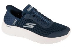 Buty sportowe Sneakersy damskie, Slip-Ins: GO WALK Flex - Grand Entry. Białe obuwie sportowe damskie Skechers, bez wzorów, z materiału, trekkingowe. Za 299.99 zł.