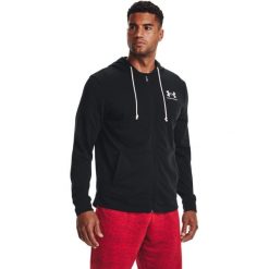 Bluza z kapturem Under Armour Rival Terry, Mężczyźni. Białe bluzy sportowe męskie Under Armour, m, bez wzorów, z materiału, z kapturem, do biegania. Za 312.50 zł.