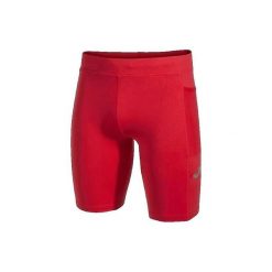 Legginsy Joma Elite X czerwone do biegania. Czerwone legginsy sportowe męskie Joma, bez wzorów, z materiału, do biegania. Za 287.50 zł.