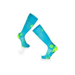 Skarpety uciskowe do biegania 3/4 Skarpety uciskowe Turkusowo-żółte. Niebieskie skarpety damskie TRY TO FLY, bez wzorów. W wyprzedaży za 88.76 zł.