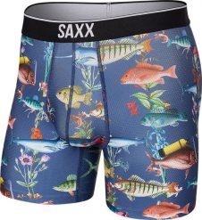SAXX Bokserki męskie SAXX Volt PodwodnyŚwiat DeepDive M. Bokserki męskie Saxx, m, bez wzorów. Za 110.49 zł.
