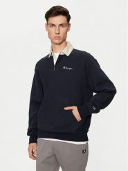 Champion Bluza 220708 Granatowy Relaxed Fit. Niebieskie bluzy męskie Champion, m, bez wzorów, z bawełny, bez kaptura. Za 299.99 zł.