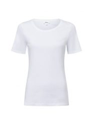 S.Oliver Koszulka Kobiety Bawełna biały, 46. Białe t-shirty damskie S.Oliver, s, bez wzorów, z bawełny, eleganckie, bez kołnierzyka. Za 79.95 zł.