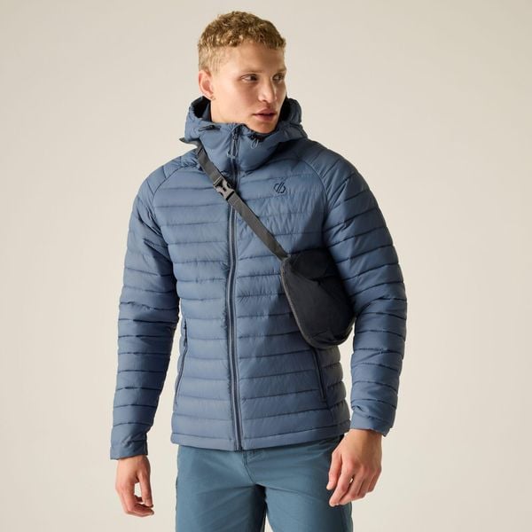 Męska pikowana kurtka Air Lite. Niebieskie kurtki męskie Dare 2b, l, bez wzorów, z puchu, bez kaptura. Za 303.99 zł.