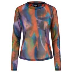 Damska koszulka z dzianiny z długim rękawem Urban Classics AOP. T-shirty damskie Urban Classics, bez wzorów, z dzianiny, bez kołnierzyka. Za 183.50 zł.