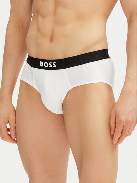 BOSS Komplet slipów 50546561 Biały. Białe slipki męskie Boss, m, bez wzorów, z bawełny. Za 167.99 zł.