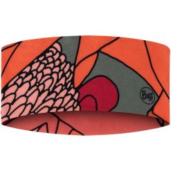 Opaska BUFF COOLNET UV® WIDE HEADBAND ARAMAY POPPY. Czerwone czapki i kapelusze damskie Buff, bez wzorów. Za 71.99 zł.