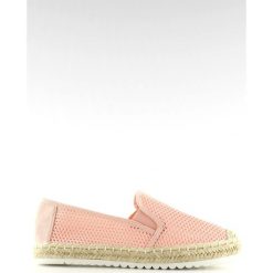 Slip-on espadryle różowe BB03P Pink. Czerwone espadryle damskie ButyModne, na lato, bez wzorów, z materiału, bez obcasa, bez zapięcia. W wyprzedaży za 79.00 zł.