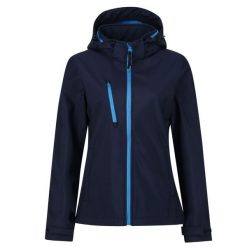 Kurtka Damska Venturer 3 Layer Hooded Soft Shell Jacket. Niebieskie kurtki damskie Regatta, l, bez wzorów, bez kaptura. Za 199.99 zł.