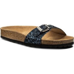 Klapki GRÜNLAND - Sara CB0436-70 Blu Notte. Niebieskie klapki damskie Grünland, z materiału. W wyprzedaży za 159.00 zł.