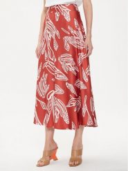 Tatuum Spódnica midi Sati T2407.173 Pomarańczowy Regular Fit. Brązowe spódnice damskie Tatuum, bez wzorów, z wiskozy, midi. Za 469.99 zł.