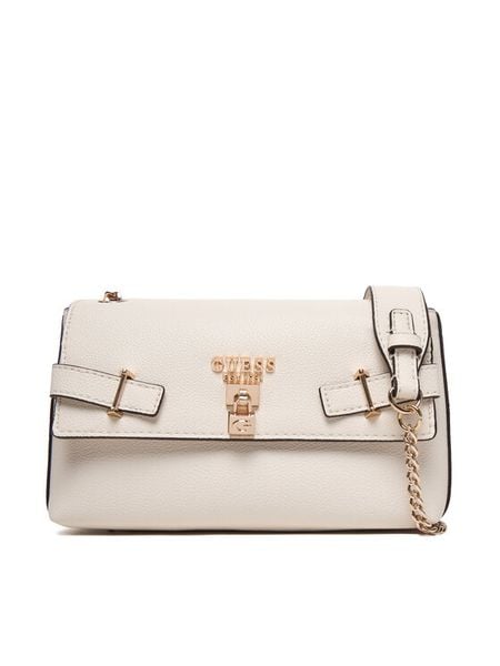 Guess Torebka Yesba HWBG78 33210 Écru. Białe torebki do ręki damskie Guess, z aplikacjami, ze skóry, bez dodatków. Za 375.99 zł.