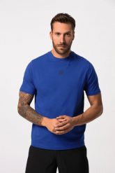 Męski T-shirt fitness okrągły dekolt rękaw 1/2 nadruk z tyłu. Niebieskie t-shirty męskie JAY-PI, m, bez wzorów, z bawełny, sportowe, bez kołnierzyka. Za 111.99 zł.