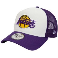 Czapka New Era Los Angeles Lakers fioletowa regulowana. Czarne czapki i kapelusze męskie New Era, bez wzorów, z bawełny, sportowe. Za 129.99 zł.