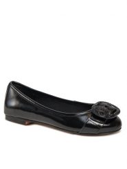 Kurt Geiger Baleriny Mayfair Drench Ballerina 1291200109 Czarny. Czarne baleriny damskie Kurt Geiger, bez wzorów, ze skóry, bez obcasa. Za 479.99 zł.