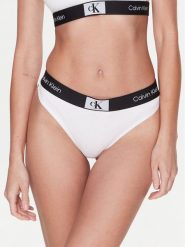 Calvin Klein Underwear Stringi 000QF7221E Biały. Białe stringi damskie Calvin Klein Underwear, xs, bez wzorów, z bawełny. Za 49.99 zł.